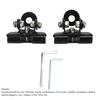 2PCS Universal Hood Mount Bracket Engine Clamp Bracket for Cars / Trucks / SUVs /UTVs Hood Refit