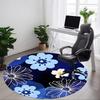 1 Stück Teppich mit Blumenmuster für Stuhl im Büro, rutschfester, waschbarer Teppich für Innenräume, weiche, bequeme Matte für Büroräume yy250930080