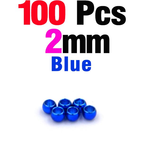 MNFT 100Pcs Copper Material Colorful Head Bead Brass Beads Hooks Head Fly Fishing Tying Materials Accessories