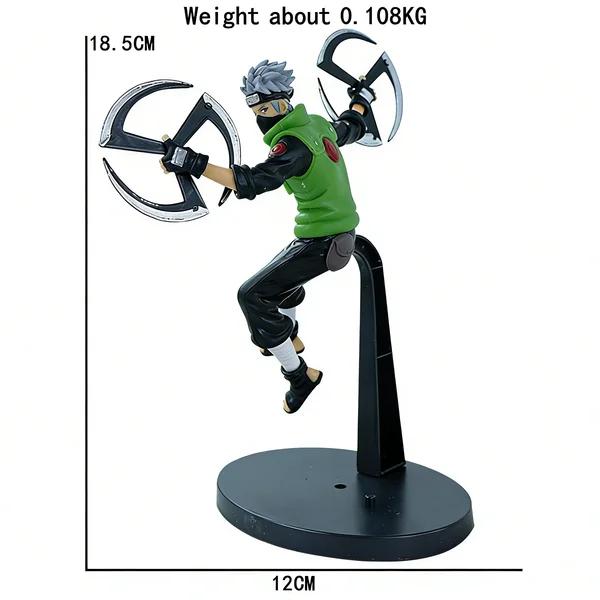 

Bandai Naruto Shippuden anime Figures Uchiha Sasuke Hatake Kakashi Combat Form Collectible figure decorative Scale Ratio Model Anime Toys Playsetss
