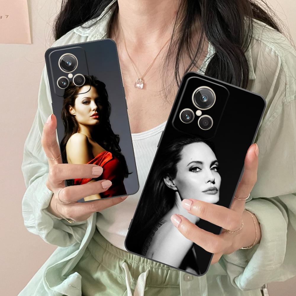 Angel Jolie Mobile Cell Phone Case for Realme GT 8 Neo Pro C75 73 71 C67 65 C55 53 C35 31 C20 15 Colorful Printing Cover Cover