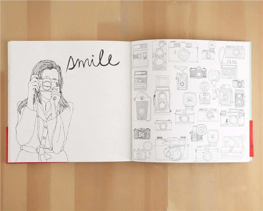 Korea Paris Secret De-stress Coloring & Art Book: Architecture, Doodling, Drawing, Painting