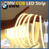 LED Lights Strip 220v with ON-OFF Switch Waterproof Outdoor COB Led Strip Flexible Ribbon Tape for Room Kitchen Garden Lighting