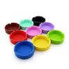 Ashtray Temperature Resistant Ash Tray Table Holder Washable Travel Household Office Car Bottle Cup Pad Mat Solid Color