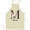 Tablier De Cuisine - Mariette Lettre - Coton Épais - Impression Bretonne - Liens Ajustables