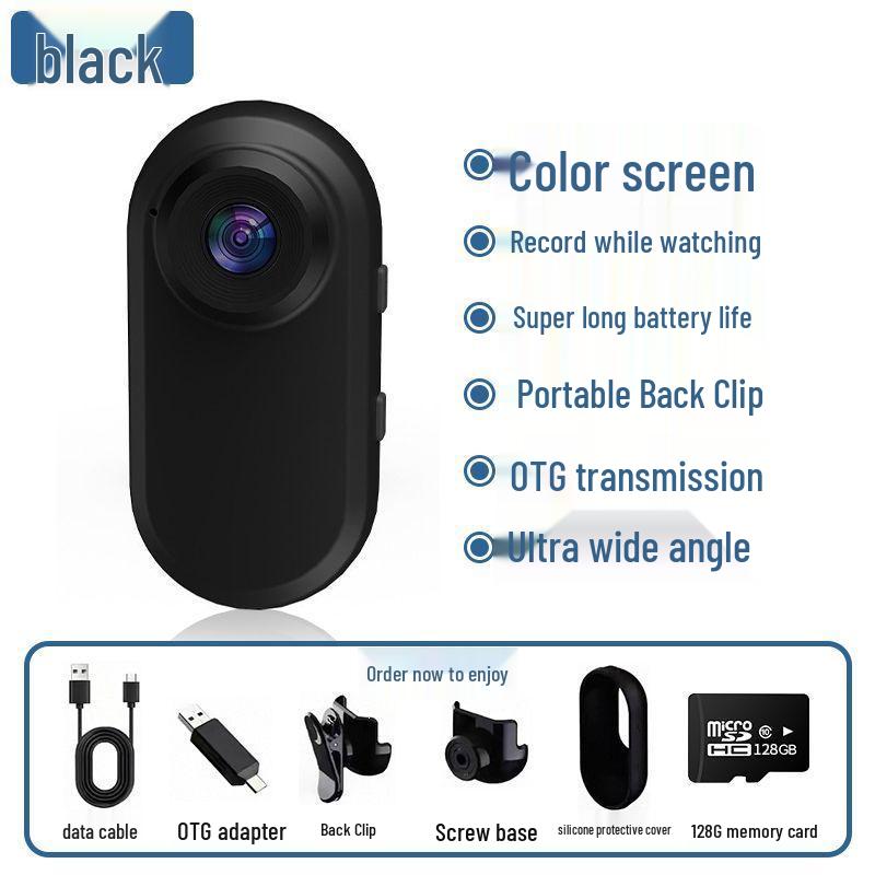 Portable 360° Panoramic Sports Camera with Chest/Neck/Hat Mount & Magnetic Car Anti-Shake Feature