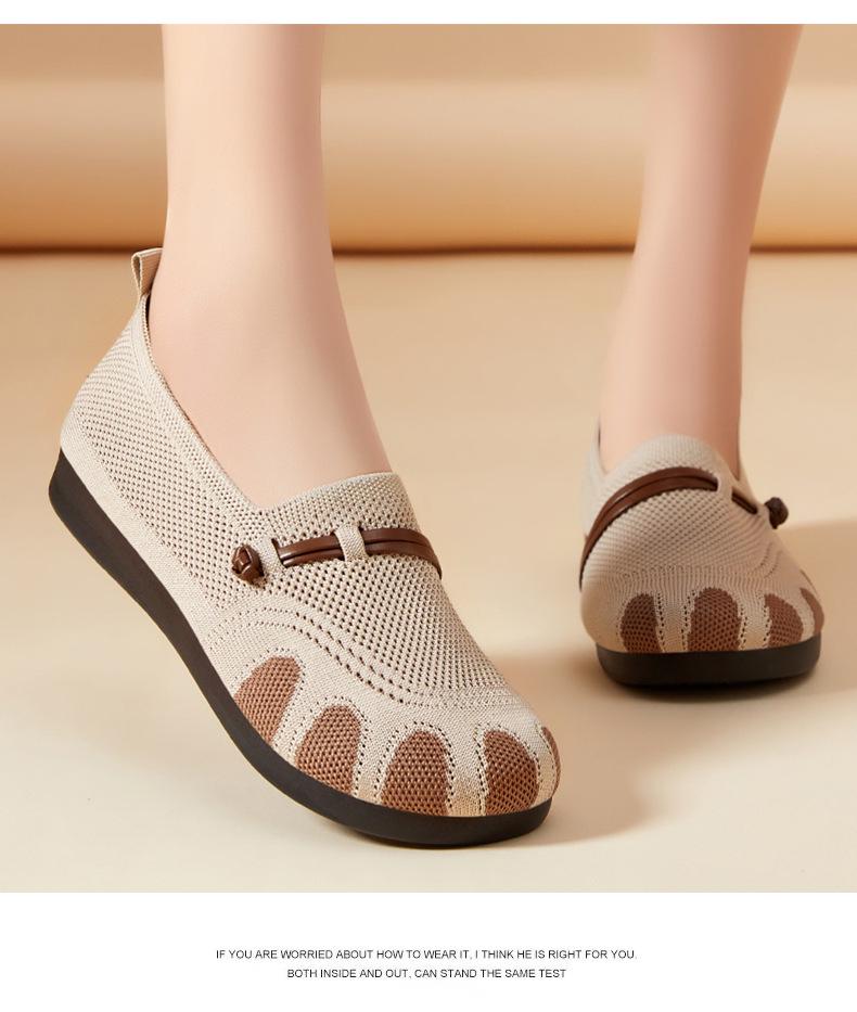 Scarpe Casual da Donna Versatili Slip-on per Piedi Larghi, Collezione 2025
