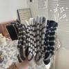 Thick and Warm Rabbit Wool Women's Socks for Autumn and Winter, Mid-calf Striped Warm Socks, Soft and Fluffy Cotton Socks for Women