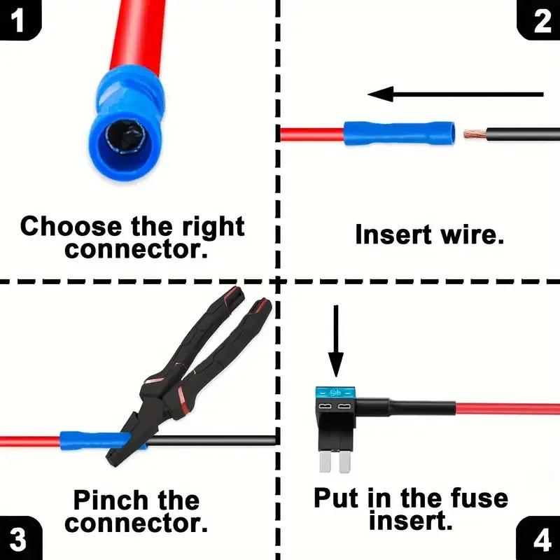 10/5pcs 32V MINI SMALL MEDIUM Size Car Fuse Holder Add-a-circuit TAP Adapter Micro Mini Standard ATM Blade Fuse for Cars Vans