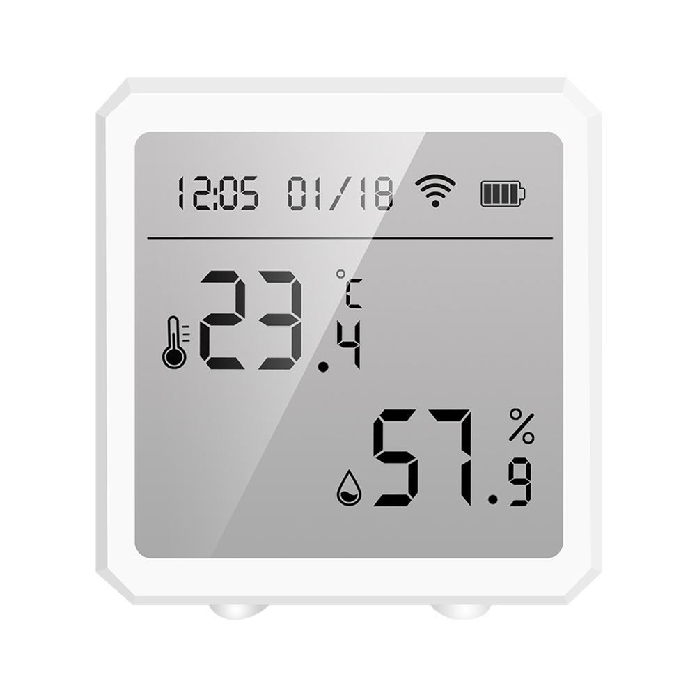

WiFi Hygrometer Sensor with LCD Display IR Controller Tuya App Control Real-time Monitoring IR Device for Air-Conditioned TV Fan белый