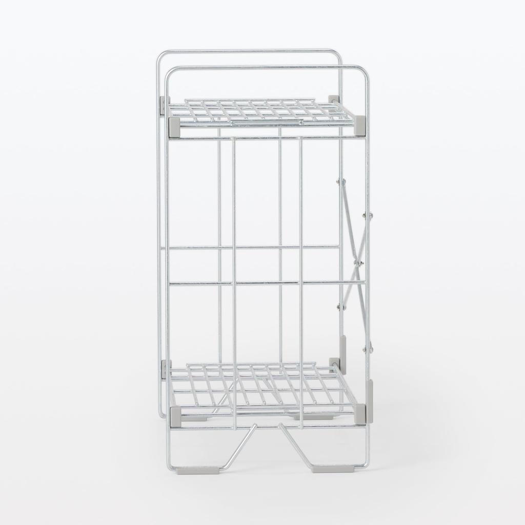 MUJI Mini Wire Rack for Indoor and Outdoor W X D X 83413569 Use, Approx. 48.5cm 27.5cm 52.5cm H,
