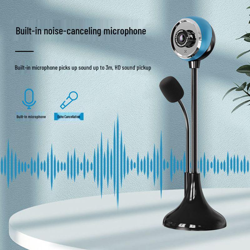 Driver-Free 2K HD USB Video Conferencing Camera with Desktop Mic