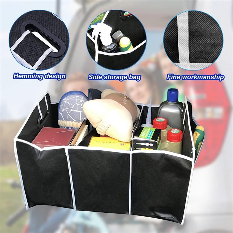 Schowek do bagażnika samochodu Bardzo duży składany organizer z 3 przegródkami Home Car Seat Organizer Akcesoria samochodowe Wnętrze