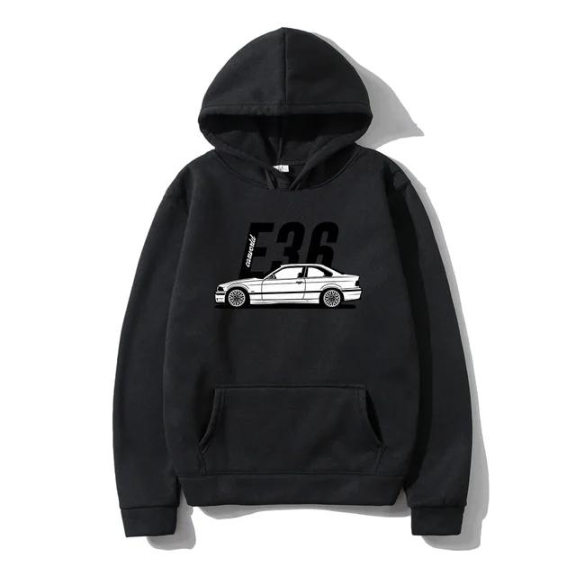2025 Autumn/Winter Men's New Car Printed Hoodie Fashion High Quality Hip Hop Holiday Pure Cotton Pullover Sweatshirt Large Size