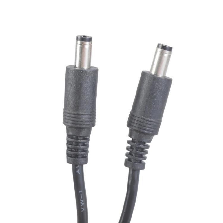 5.5x2.1mm DC5521 Y Splitter Cable with Switcher Female to 2 Male Power Extension for LED and CCTV 37CM