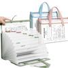 Accordion File Bag for Students: Test Paper and Subject Classification Storage Album