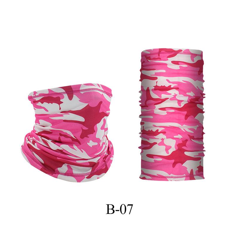 Proteção UV Cobertura Facial de Seda Gelo Tubo de Pescoço Bandana Lenço para Esportes ao Ar Livre Respirável Lenço para Caminhada Polaina de Pescoço Bandana
