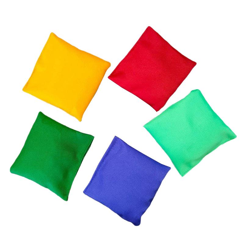5Pcs Sandbag Game Toss Tossing Kids Outdoor Cornhole Beanbags Toy Gamesprops Beanbag Hole Hand Toys Sports Family Sand
