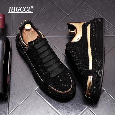 Mode Strass Luxus Designer Sneaker Für Herren Punk Hip Hop Plateau Freizeitschuhe Trainer chaussure homme luxe marque A6