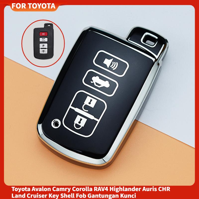 Nuova Custodia Cover Guscio in TPU per Chiave Auto per Toyota Corolla Camry RAV4 Highlander Auris CHR Avalon Land Cruiser Borsa Portachiavi Protettiva