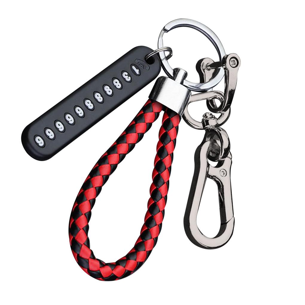 

Anti\-lost Key Chains Stainless Car Holder Phone Number Card Keyring For Party Gift Fashion Jewelry Accessories
