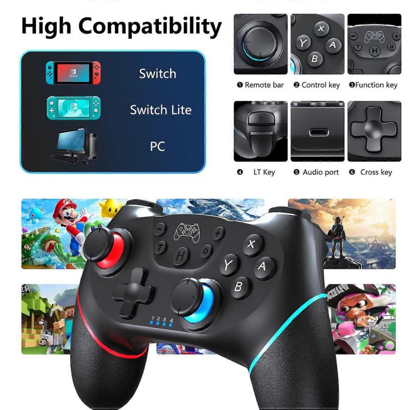 Compatible Nintendo Switch Controller Wireless Bluetooth Gamepads For Nintendo Switch Pro OLED Console Control Joystick