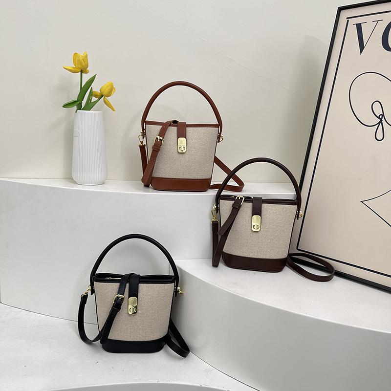 Fashionable Casual Women's Shoulder Bag, Retro Bucket Bag, Fashionable Crossbody Bag, Casual Handbag