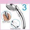 Versatile 360 Degree Rotating Shower Head With Water Saving Design And Three Pressure Modes