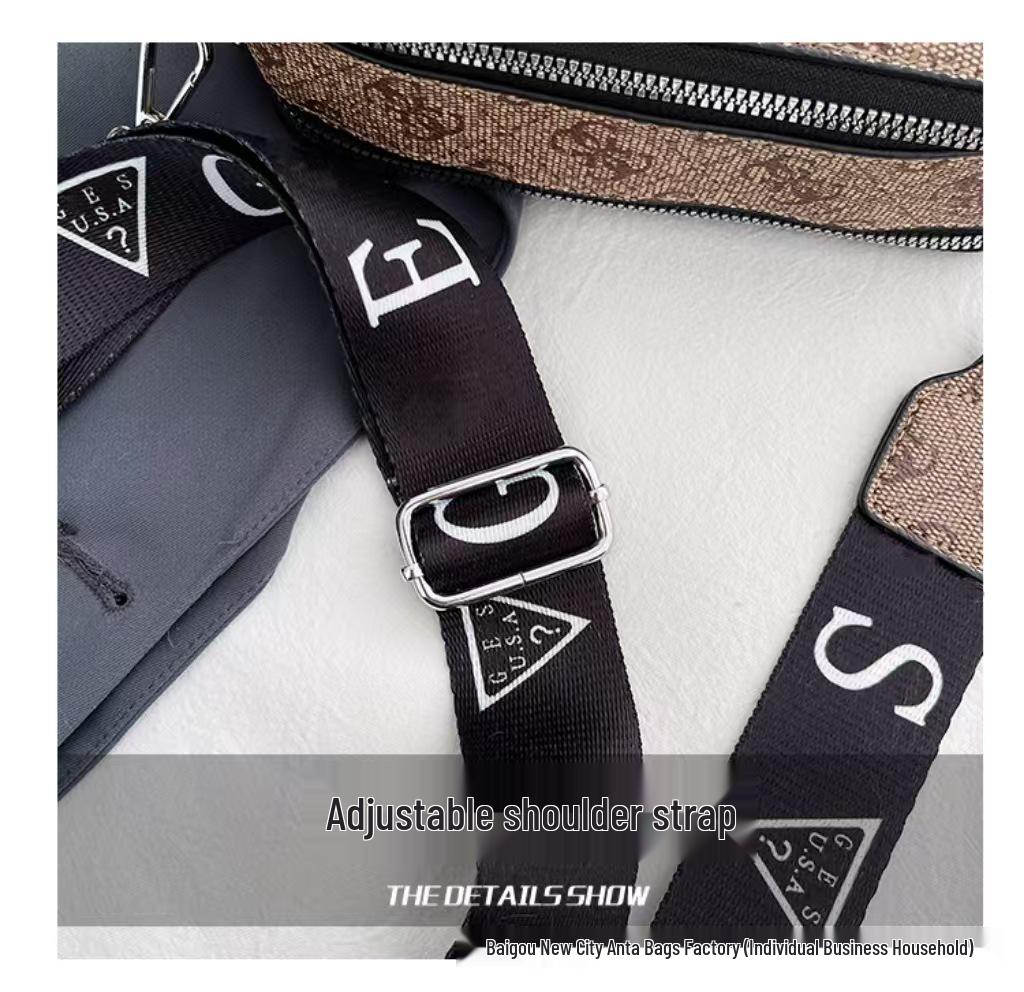 Women's Crossbody Camera Bag with Wide Shoulder Strap - Fashionable 2025 Letter Design