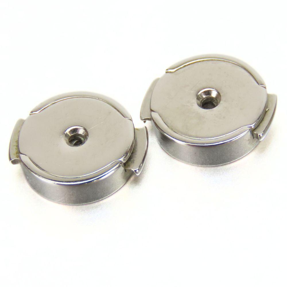 Used HERMES Pierce Cage de ash H cube metal 5.9g black Silver plating