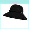Cappello a tesa larga con protezione solare per donna, estivo, elegante, pieghevole, in poliestere