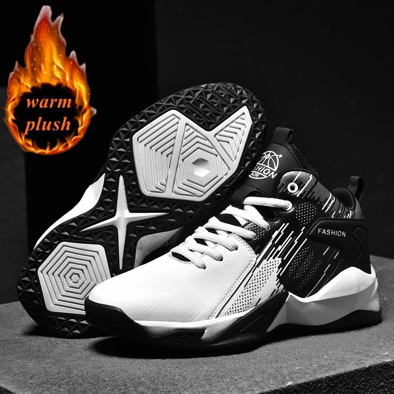 

Fashion Golden Sapling Plus Size 36-48 Men Leisure Sneakers Fashion Winter Warm Plush Sports Shoes Couple Casual Leather Sneaker Man 40