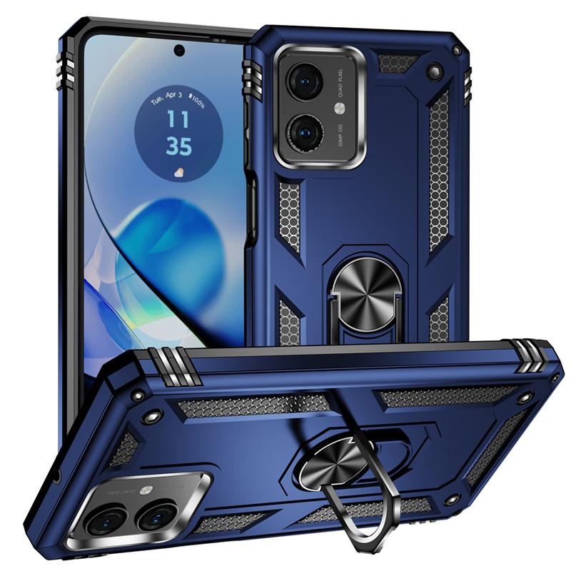 Pro Motorola Moto G54 Pouzdro Luxusní Pancéřové Nárazuvzdorné Pouzdro na Telefon Pro Moto G54 G 54 MotoG54 Auto Magnetický Kroužek Držák Zadní Kryt