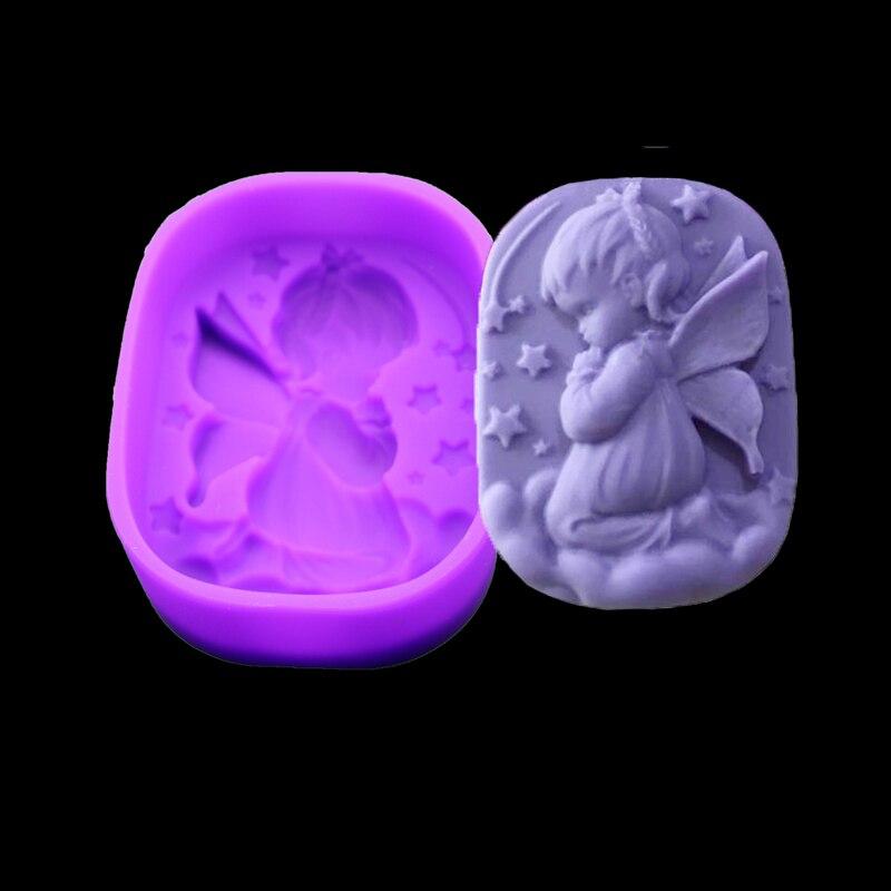

Ангел Девушка Натуральное мыло Ручной работы Мыло Форма Силиконовый торт Лед Моделирование Инструмент Кондитерские искусства Декоративные кухонные аксессуары
