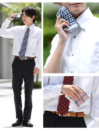 Businessman Support Handkerchief Gauze Weave French Twill Pile Mens 5-piece Set 25cm 100 Cotton