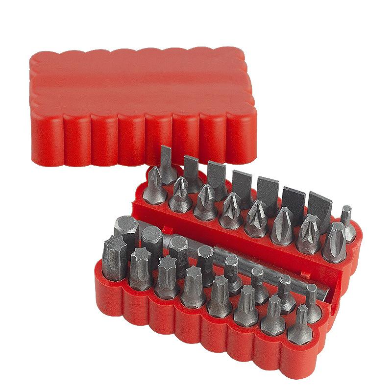 

Assorted Hex, Torx & Flat Bits Set (33 Pieces) - Compatible with Impact Wrenches, Electric Screwdrivers & More