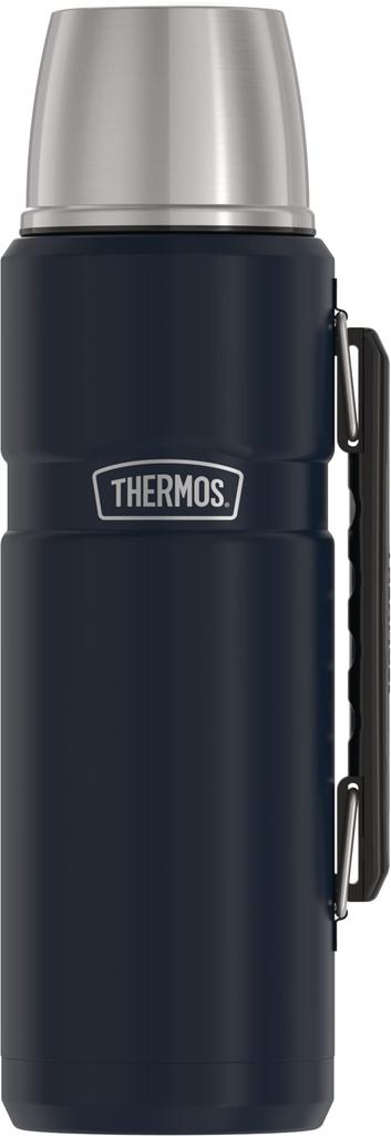 THERMOS Stainless King Vacuum Insulated Beverage 40 Midnight Blue Bottle, Oz,