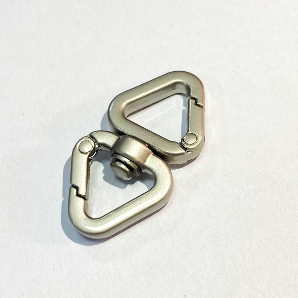 Pearl Matte Acrylic Triangle Adjustable Handbag Buckle with Rotating Strap for DIY Accessories