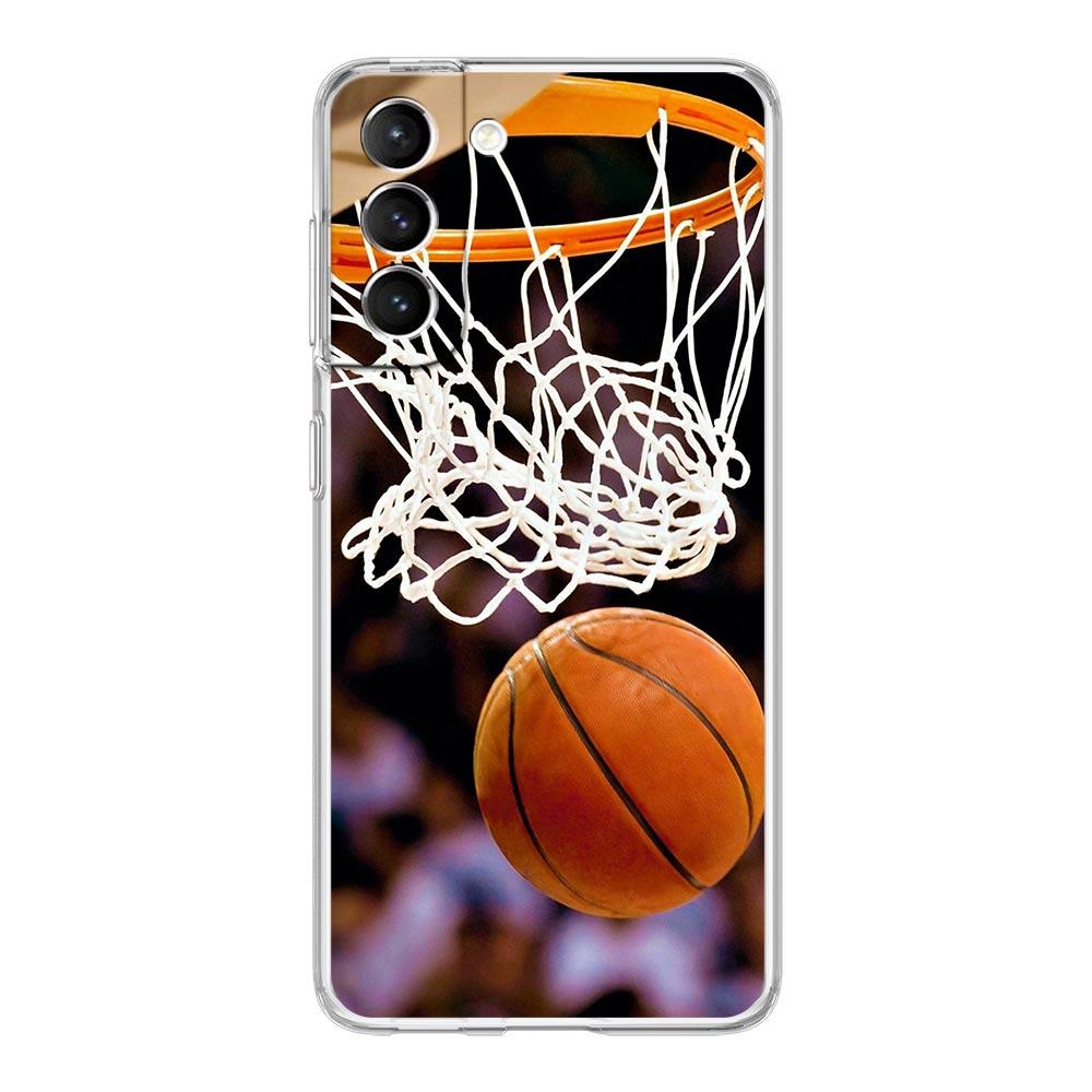 Husă Telefon Număr Coș de Baschet Pentru Samsung Galaxy S22 5G S20 Ultra S21 FE 5G S10E S9 S8 S10 Plus Note 20 10 Husă Transparentă