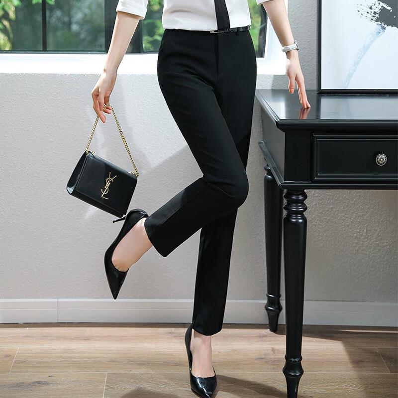 Trolman Women s Slim Business Work Pants L