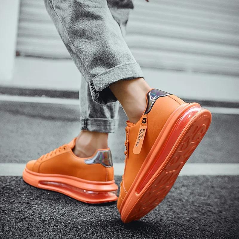 Fashion Brand Sneakers For Men Casual Shoes New Soft Comfortable Pu Leather Shoes Breathable Flats Shoes For Man Tenis Masculino