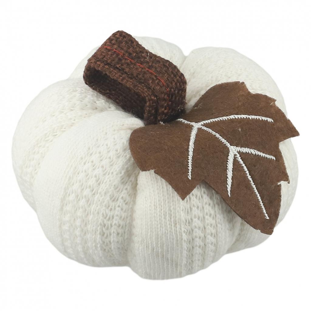 Soft Wool Fabric Decorative Pumpkins Knitted Pumpkin Ornaments