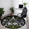 1pc ACDC Chair Carpet for Office Non-Slip, Soft & Comfortable, Carpet for Office, Gaming, Lightweight Round Floor Mat