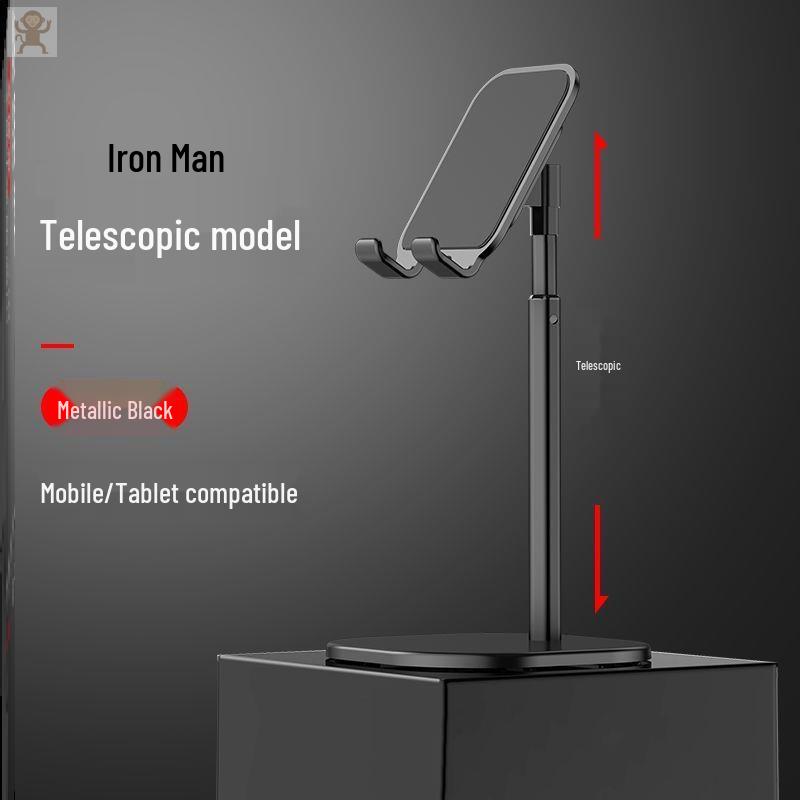 Adjustable Metal Mobile Phone and Tablet Stand for Desk чёрный