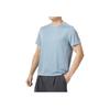 Under Armour Solid Color Straight Cut Casual Comfortable Breathable Short Sleeve T-Shirt Men Tops Light-Blue 1369743-465