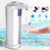 Silver Automatic Liquid Soap Dispenser Hands-Free 250ml Adjustable Stainless Steel Sensor Soap Dispenser Pump Touchless