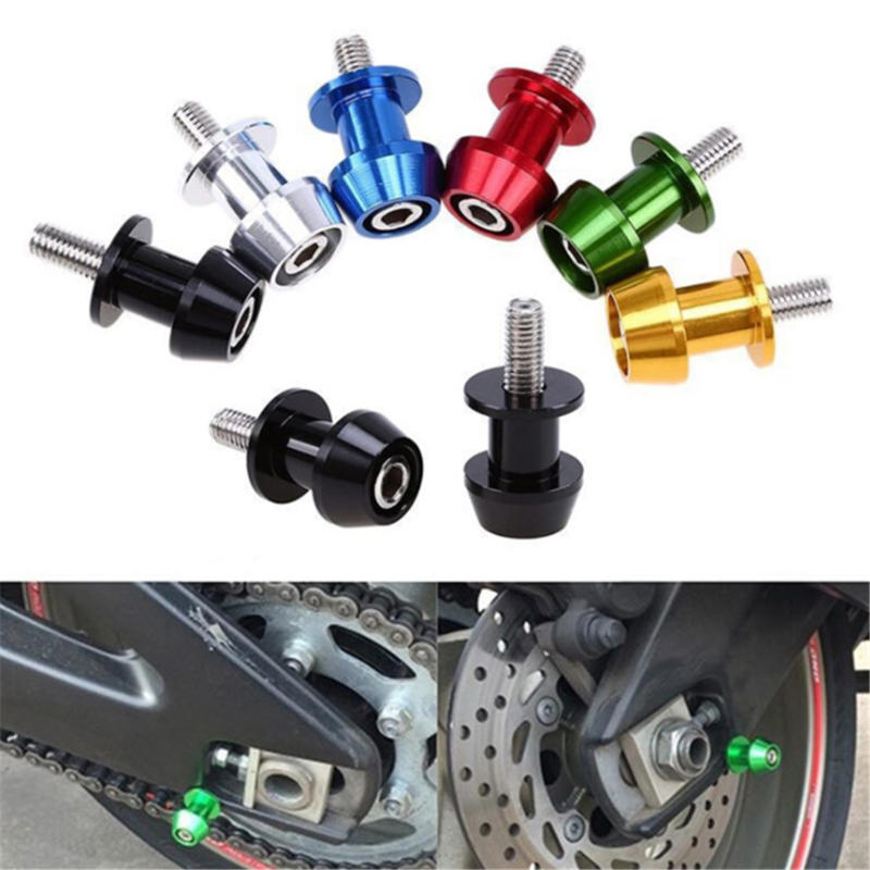 2PCS 8/10MM Motorcycle Swing Arm Spools Aluminium Alloy Swing Arm Sliders Protector Spools Stand Motorcycle Accessories