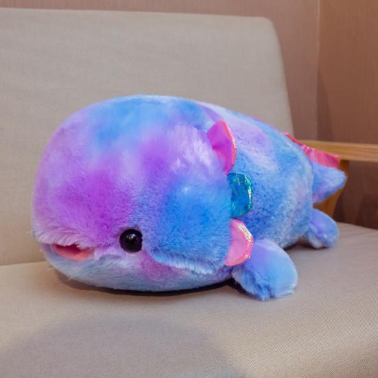 40/55cm Companion de pluș elegant din desene animate, pernă adorabilă, păpușă salamanderă, animal din desene animate, păpușă Axolotl de pluș