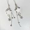 Unique Flocking Snowflake Star Phone Charm Winter Phone Jewelry Fashion Phone Ornament for Trendy Women Seeking Winter