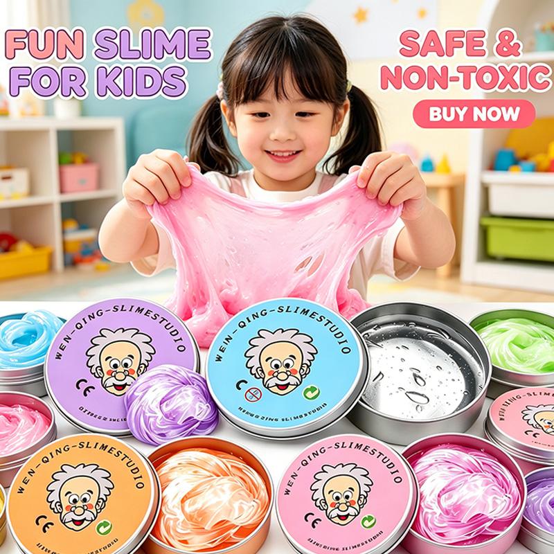 Best Seller Colorful Non-Newtonian Liquid Decompression Toys Transparent Elastic Modeling Compound Non-Toxic Creative Crafts